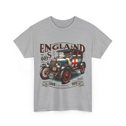 Flag Village UK Vintage Car Flag T-SHIRT Heavy Cotton Tee UK0022