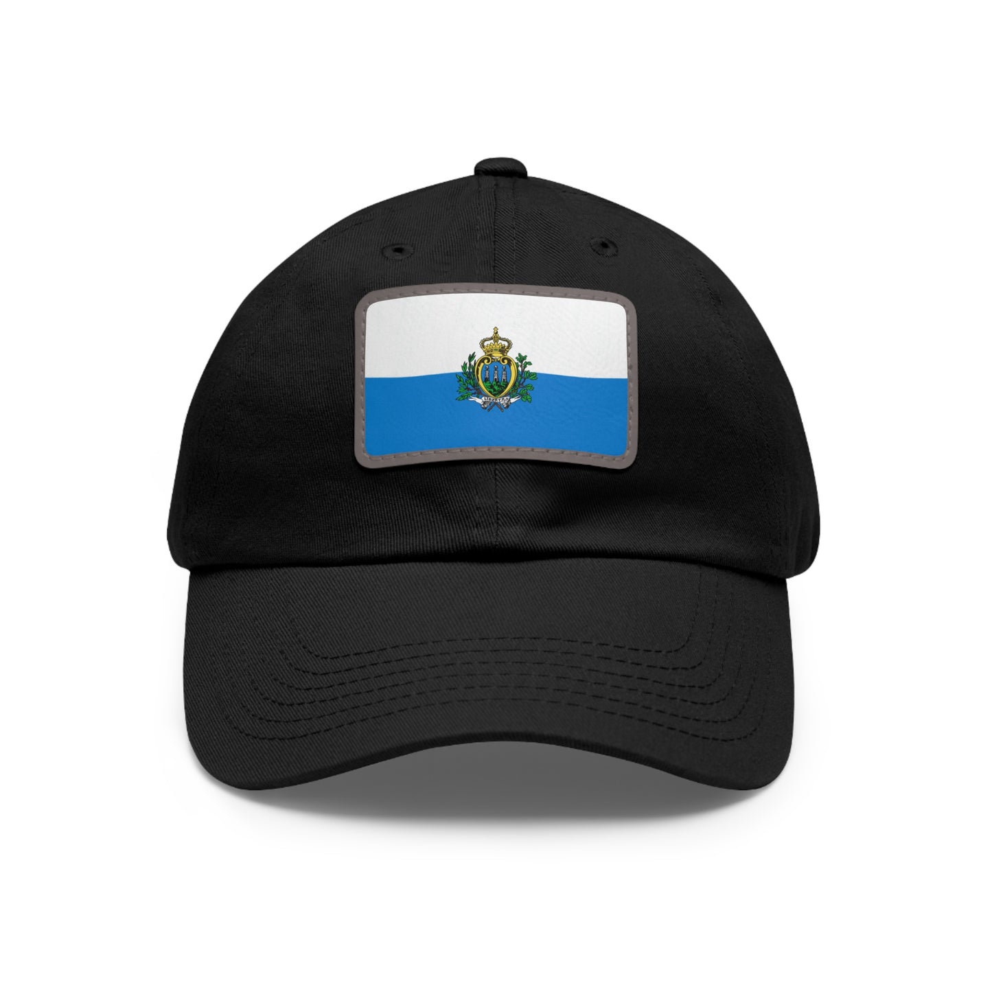 Flag Village San Marino Flag Hat Cap with Leather Patch