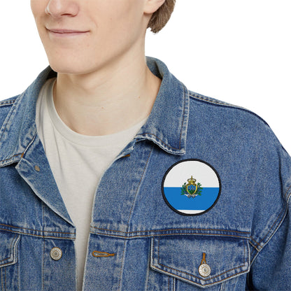 Flag Village San Marino Flag Embroidery Iron-On Patches