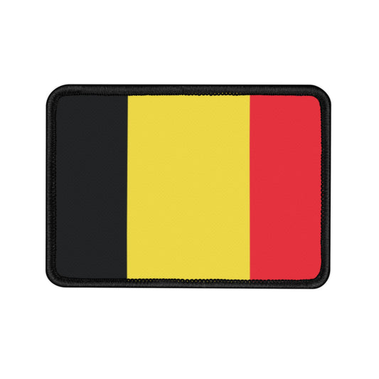 Flag Village Belgium Flag Embroidery Iron-On Patches