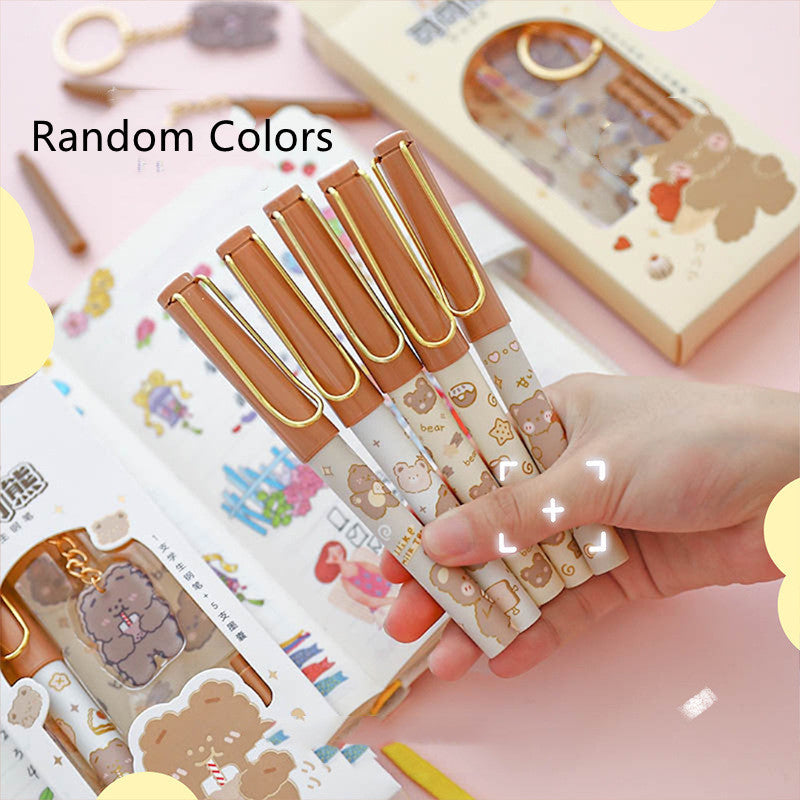 Flag Village Student Cartoon Pen Gift Box Set