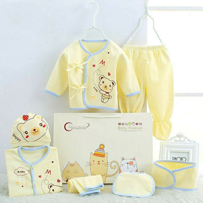 Flag Village Pure Cotton Baby Clothes Spring And Autumn Summer Children Gift Box Set