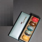 Flag Village Kiln Baked Five-shaped Cup Porcelain Kung Fu Tea Set Gift Box