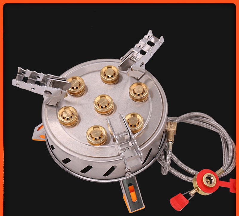 Flag Village Camping Stove 7-burner Outdoor Stove
