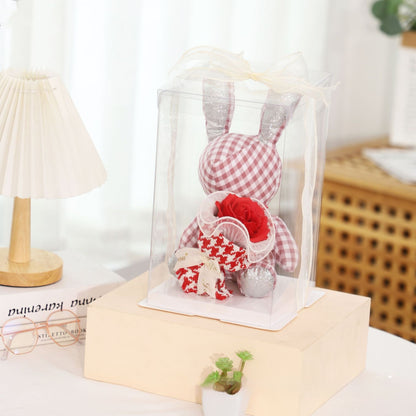 Flag Village Bear Gift Box Doll Flower Crafts