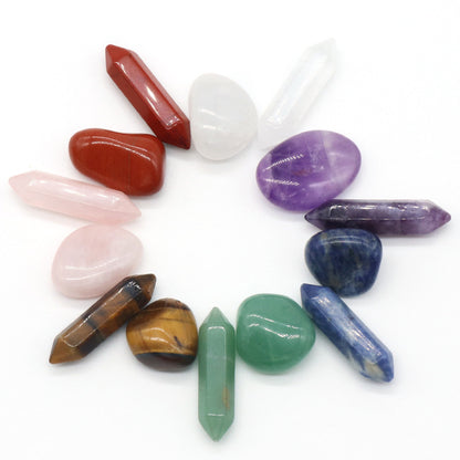 Flag Village Colorful Irregular Natural Stone Set Gift Box