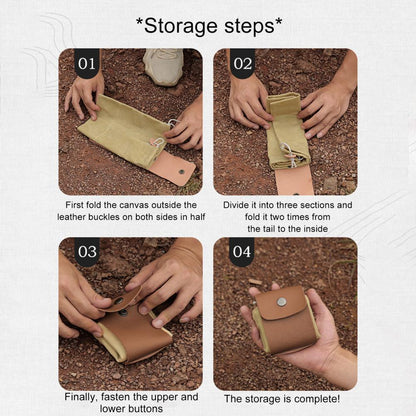 Flag Village Outdoor Picking Multifunctional Bag, Hanging Waist Kit, Waist Strap Bag, Folding Canvas Kit Canvas Fruit Harvest Pouch For Jungle Camping Hiking Hunting, Foldable