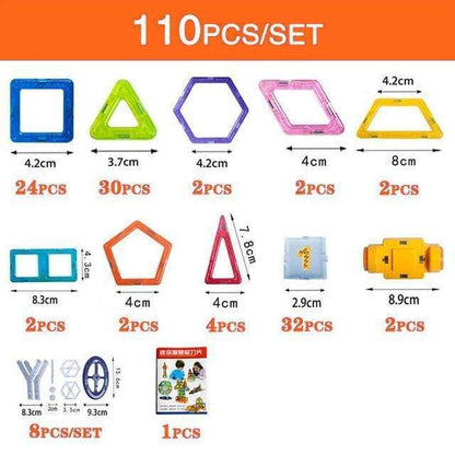 Flag Village Magnetic Building Blocks DIY Magnets Toys For Kids Designer Construction Set Gifts For Children Toys
