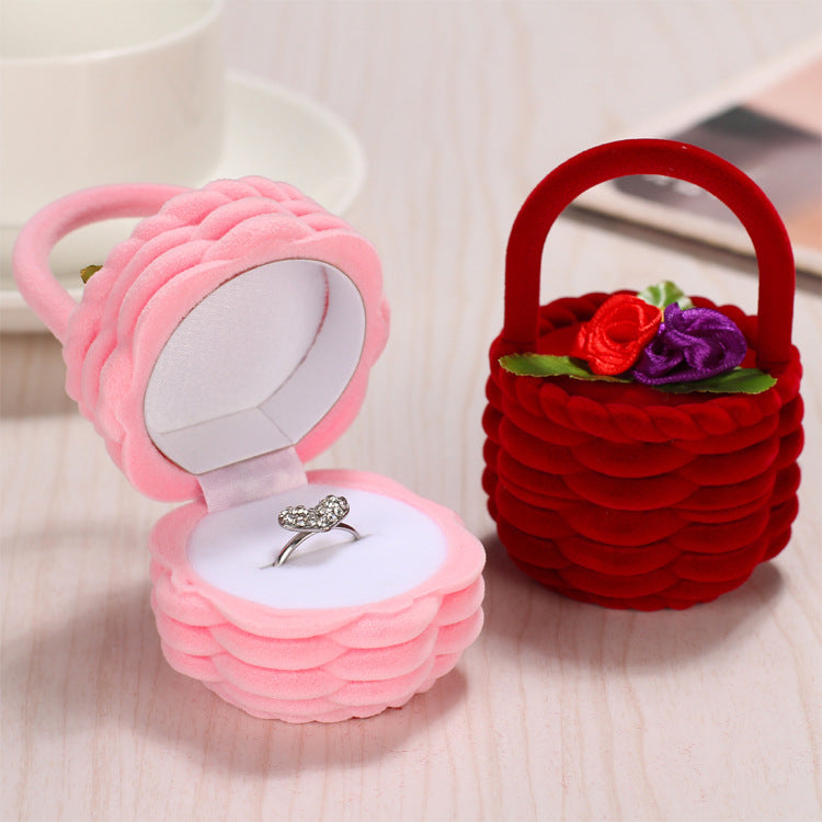 Flag Village Christmas Gift Box, Flower Basket, Earring Box, Ring Box, Jewelry Box