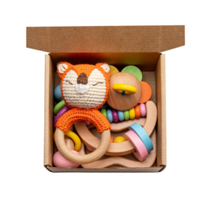 Flag Village Baby Educational Toy Molar Teether Gift Box