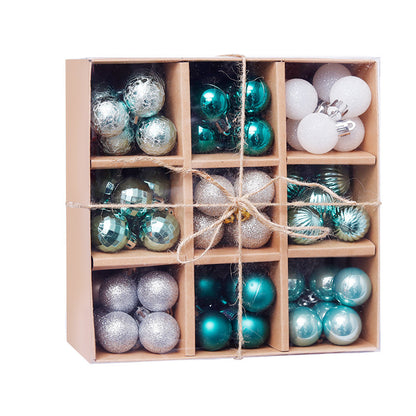 Flag Village Christmas Decorations 3cm 99pcs Ball Gift Box Set