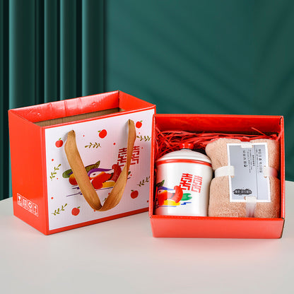 Flag Village Ceramic Cup Gift Box Opening Gift Activity Gift Wedding Favors