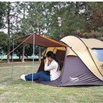 Flag Village Outdoor Automatic Tent 3-4 People Quickly  Building-free Boat Tent Multi-person Camping Park Tent Rainproof