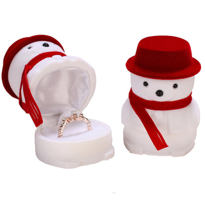 Flag Village Christmas Ring Box Jewelry Box Gift Packaging Box