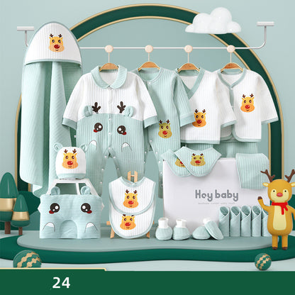 Flag Village Pure Cotton Baby Clothes Set Gift Box