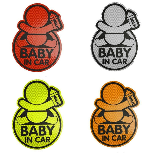Flag Village Auto Tools Car Reflective Stickers Baby In Car Reflective Car Stickers Car Reflective Warning Stickers