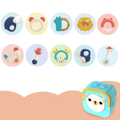 Flag Village Baby Rattle Plastic Toy Gift Box Set