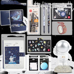 Flag Village Universe Galaxy Exploration Stationery Set Gift Box Spree Birthday Gift Astronaut Notebook Creative Hand Ledger