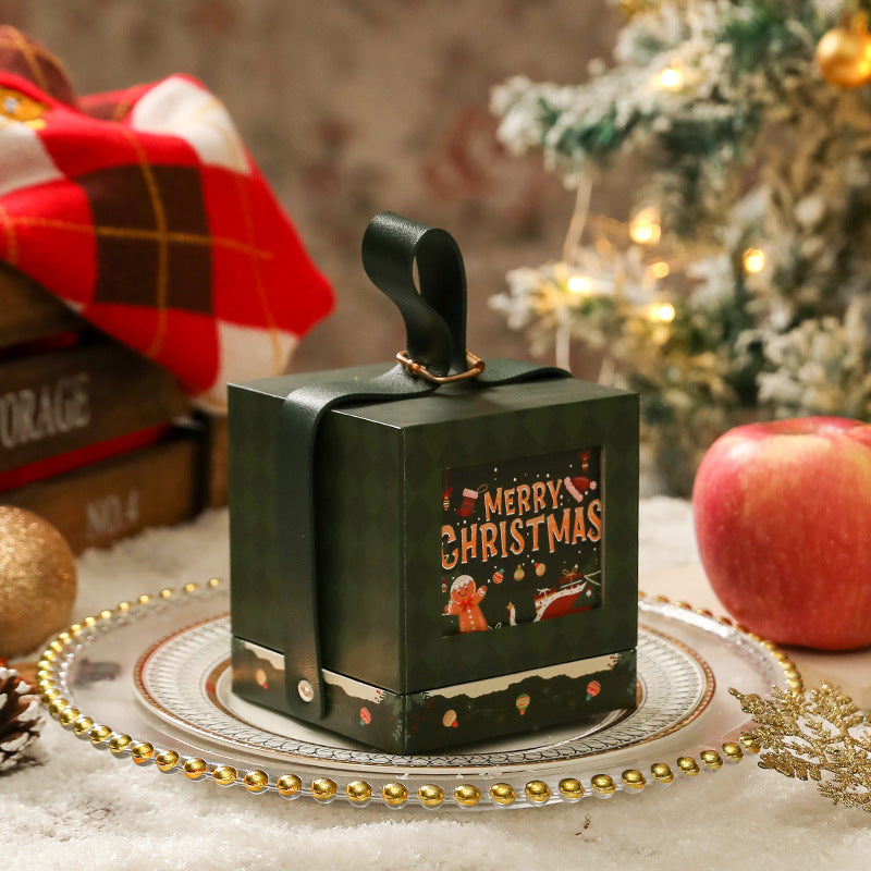 Flag Village Christmas Gift Box Portable Decorative Packing Box