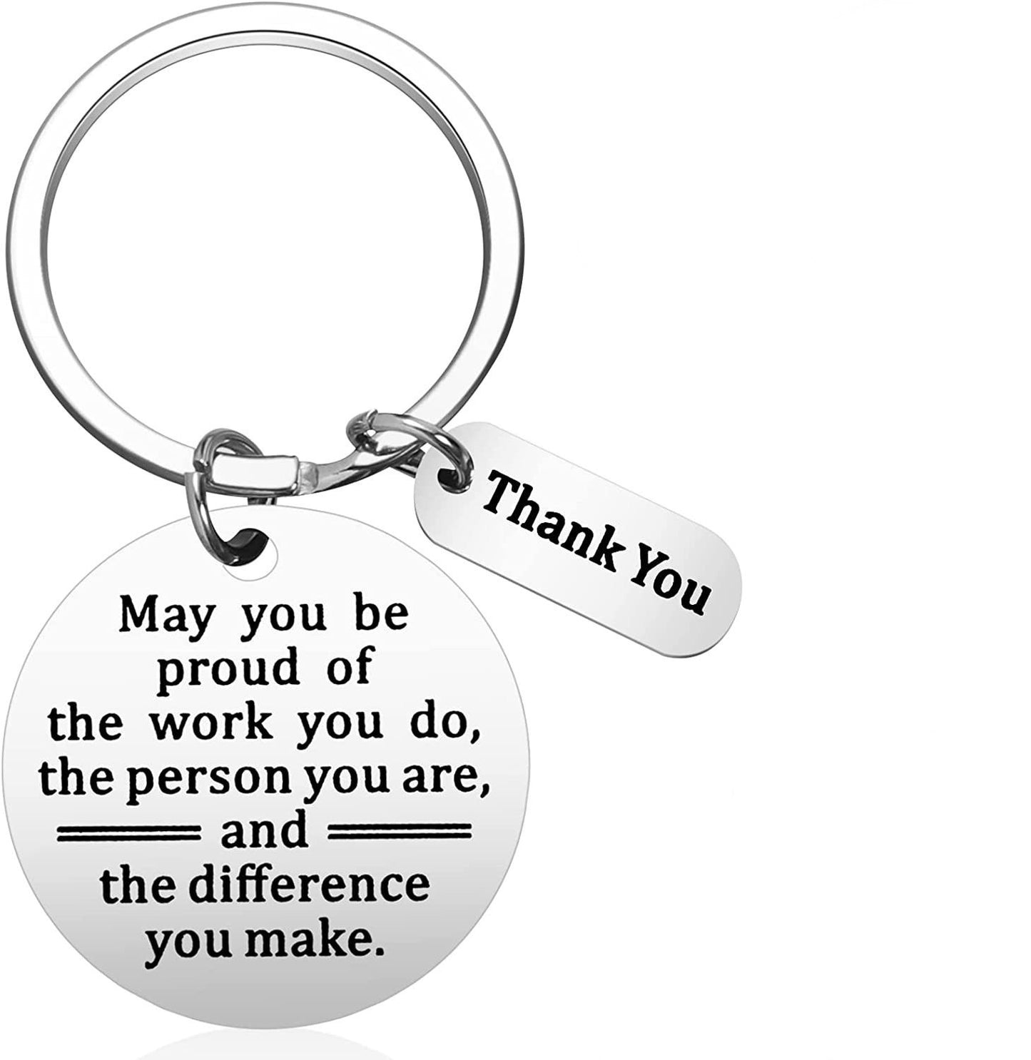 Flag Village Stainless Steel Key Ring Encourage And Thank Colleagues For Their Friendship Gifts