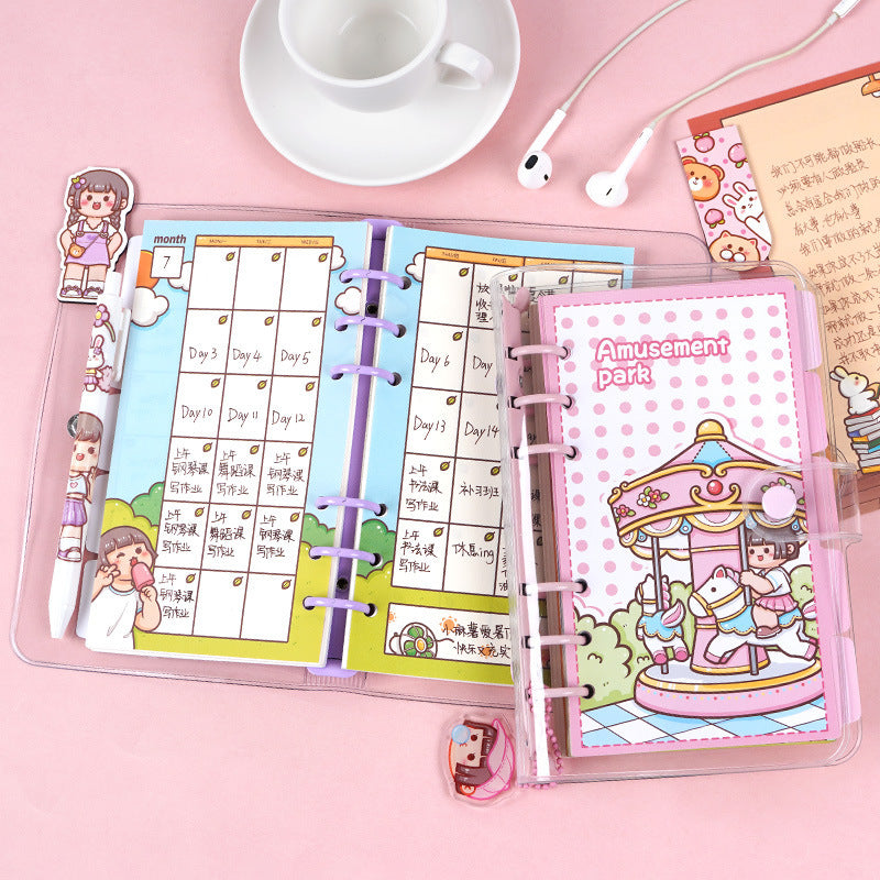 Flag Village Small Fried Glutinous Rice Cake Stuffed With Bean Paste Journal Book Creative Set Gift Box