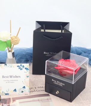 Flag Village Eternal flower gift box Earring Necklace Pendant box couple ring box