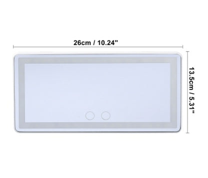 Flag Village Auto Tools Car LED High-definition Makeup Mirror Three-color Light