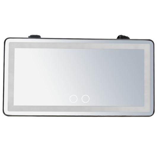 Flag Village Auto Tools Car LED High-definition Makeup Mirror Three-color Light
