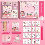 Flag Village Journal Book Set Gift Box Girl Heart Cute Gift Bag