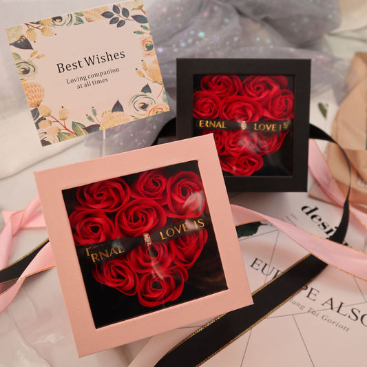 Flag Village Creative Birthday Gift Rose Skylight Gift Box