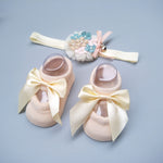 Flag Village New Baby Girl Socks Headband Gift Box