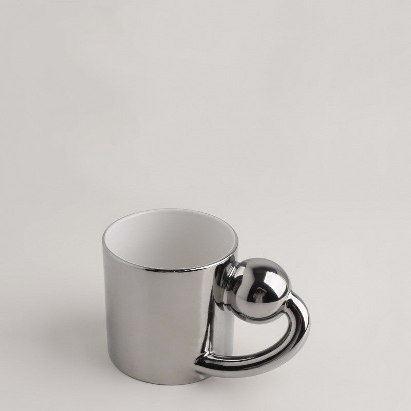 Flag Village Coffee Cup Couple Mug Frosted Ceramic Mug Gift Box Set