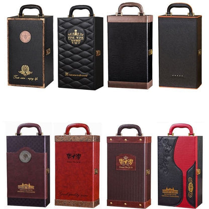 Flag Village Red Wine Gift Box Gift Tote Bag