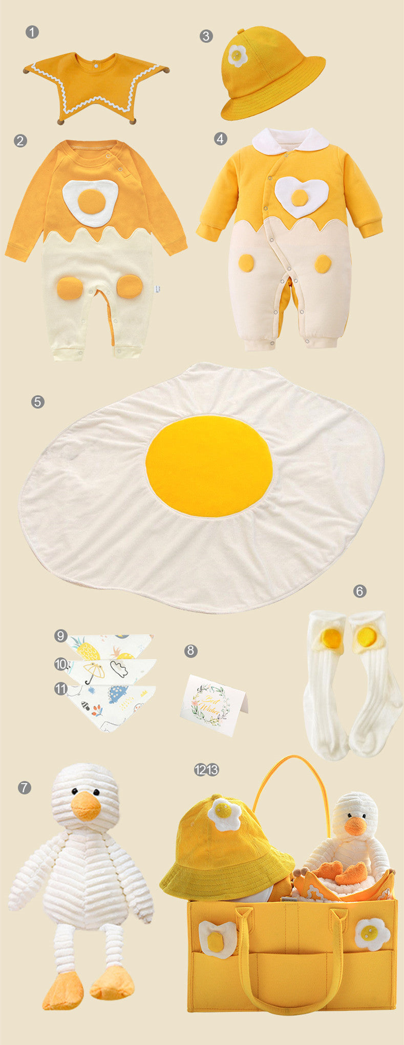 Flag Village Newborn Gift Box Summer Baby Suit Newborn Dress Princess Full Moon Gift Newborn Baby Supplies