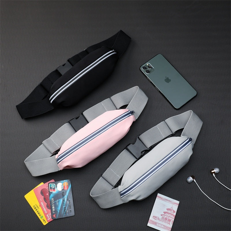 Flag Village Men's And Women's Outdoor Sports Waist Bag Gym Bag Waterproof Storage Bag Sports Bag Invisible Ultra-thin Mini Small Waist Bag