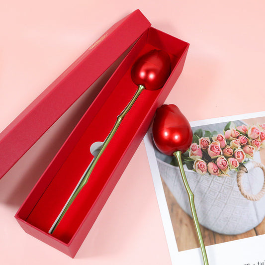 Flag Village Valentine's Day Confession Single Rose Gift Box