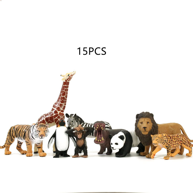 Flag Village Simulation Animal Toy Model Set Gift Box
