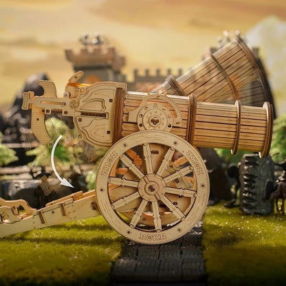 Flag Village Robotime ROKR Siege Heavy Ballista 3D Wooden Puzzle War Game Assembly Toys Gifts for Children Boys Kids KW401 Dropshipping