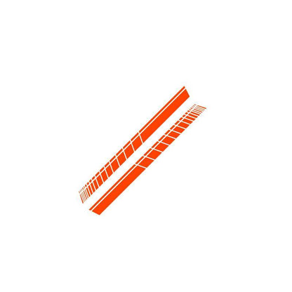 Flag Village Auto Tools Modified Rear Gear Scratch-resistant Car Body Sticker Car Black 3D Special Stickers Car Decoration Striped Stickers