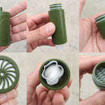 Flag Village Multistage Outdoor Water Purifier for Emergency Camping Wilderness Survival