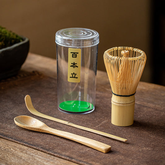 Flag Village Tea Bowl Matcha Brushing Tea Tool Set Japanese Gift Box