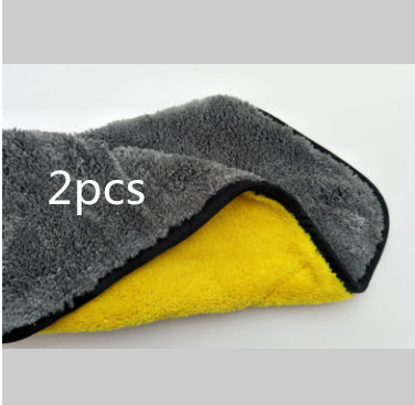 Flag Village Auto Tools Microfiber Car Wash Towel Absorbent Car Supplies Cleaning Cloth