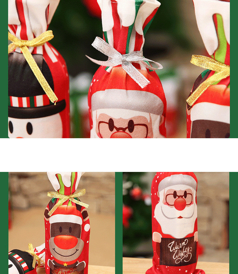 Flag Village New Christmas Decorations Wine Gift Box Table Supplies