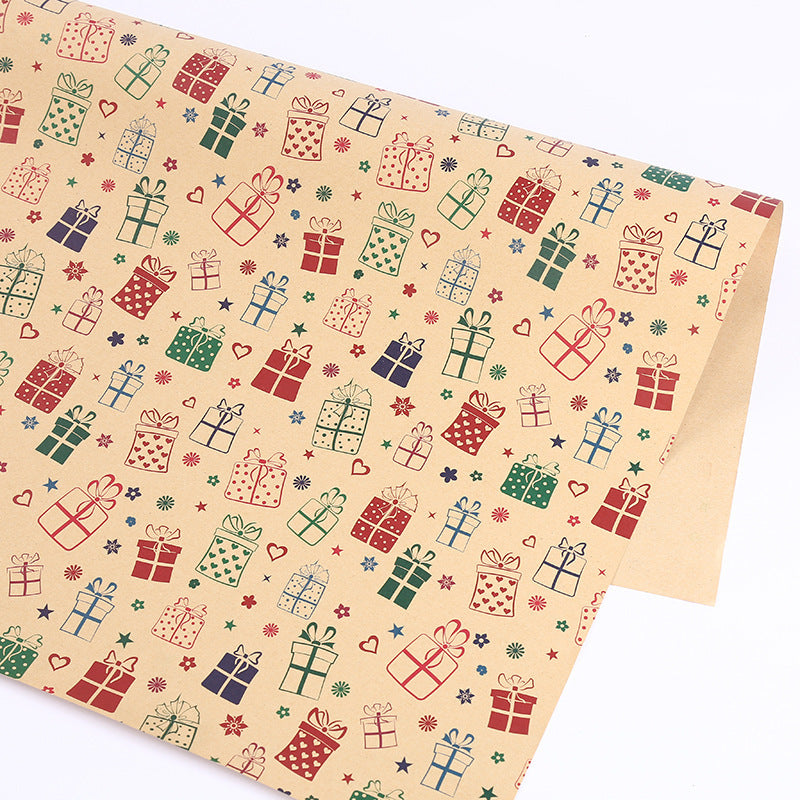 Flag Village Thickened Wrapping Paper For Christmas Gifts