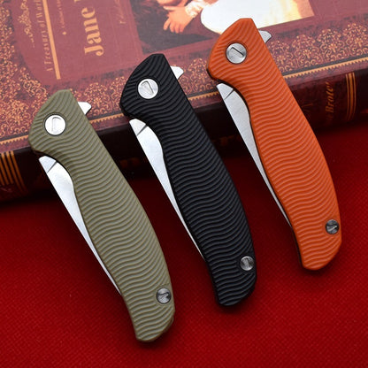 Flag Village Outdoor Folding Knife For Camping And Hunting