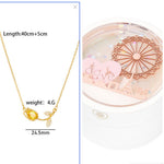 Flag Village Ferris Wheel Induction Lamp Light Luxury Ring Set Chain Jewelry Box