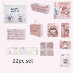 Flag Village Girl Students' Supplies Stationery Set Gift Box