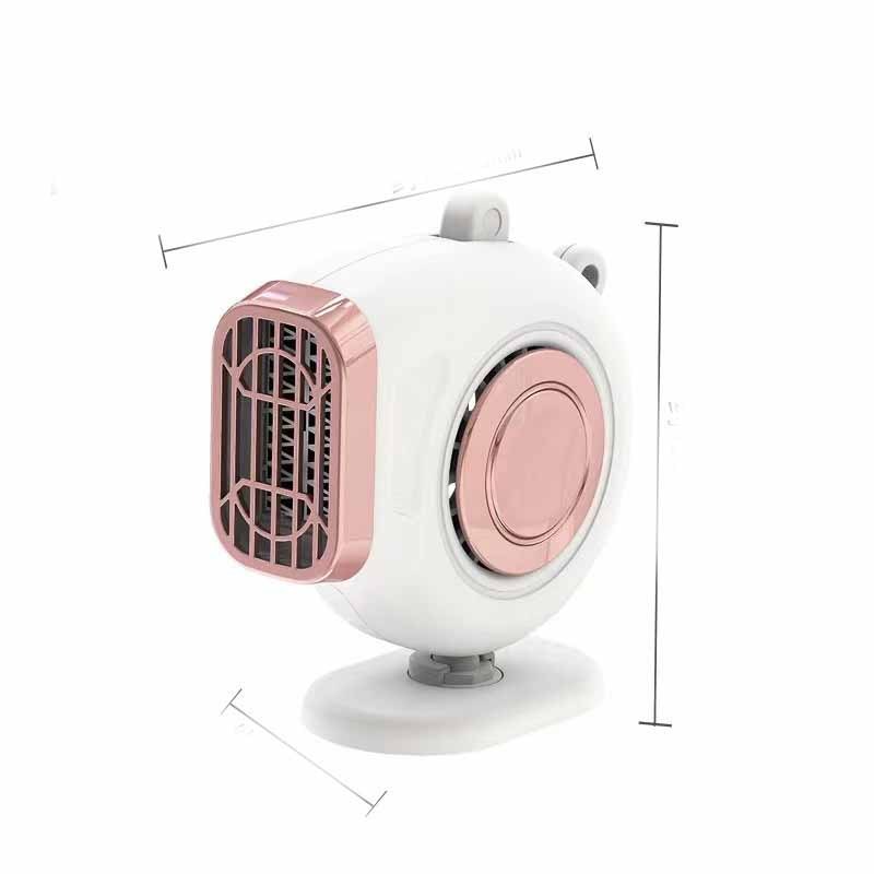 Flag Village Auto Tools Warm Cold Dual Use Car Low Noise Defog Windscreen Fan Heater Demister Car Heater Fan Heater Window Mist Remover
