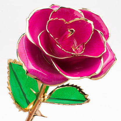 Flag Village 24K Gold-plated Rose Flower With A Gift Box Valentine's Day Gift