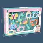 Flag Village Baby Educational Toys 6-12 Months Gift Box Handbell Plastic Set